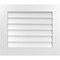 Ekena Millwork Vertical Surface Mount PVC Gable Vent: Non-Functional, w/ 3-1/2"W x 1"P Standard Frame, 28"W x 24"H GVPVE28X2401SN - alternate 1
